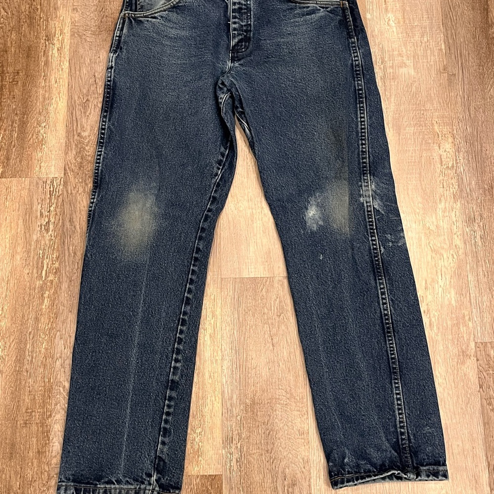 Wrangler Men’s Relaxed Fit FR Jeans 33x32 Denim Blue Flame Resistant